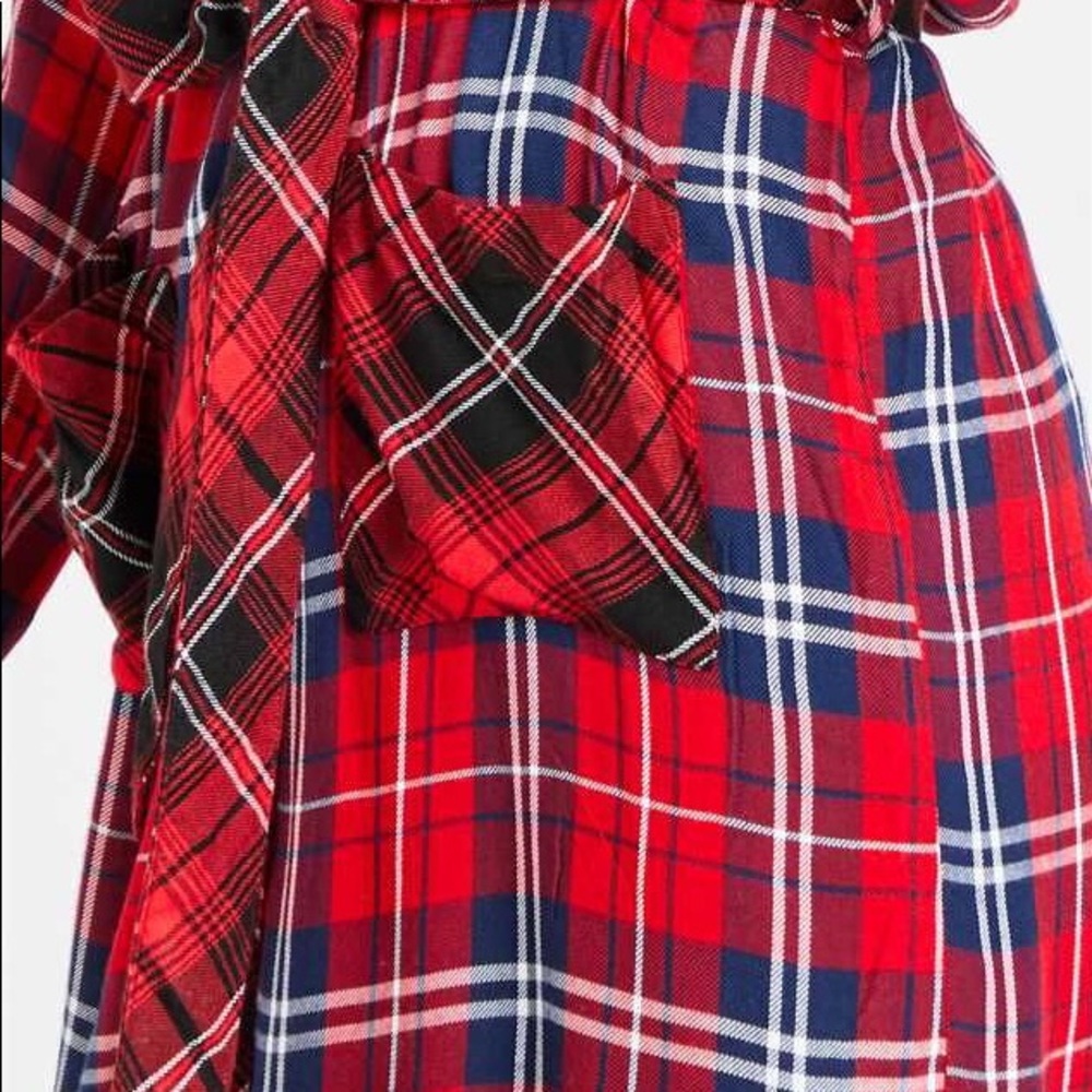 NWT! Altar’d State Red Plaid Flannel Robe - Picture 2 of 8